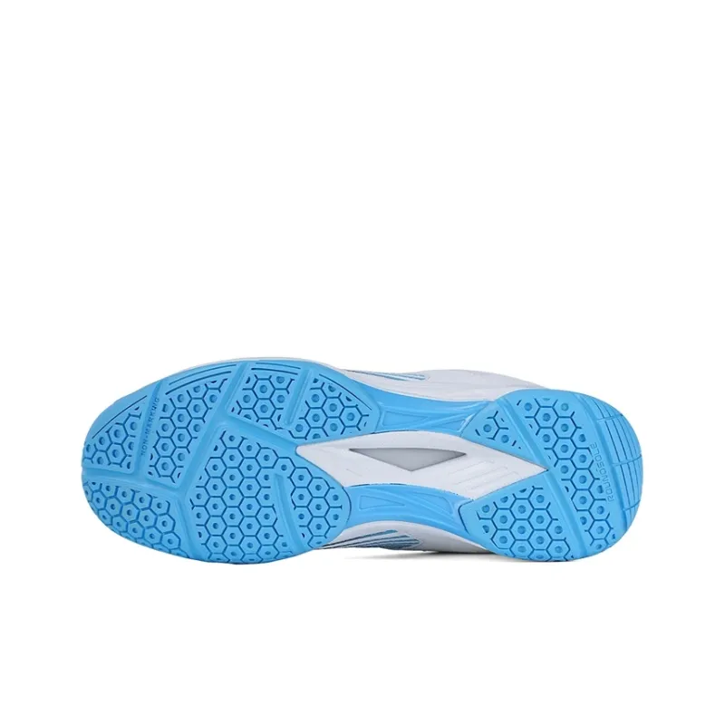 VOIT Wear resistant, Lightweight, Breathable, And Non slip. Low Top Training Shoes Unisex White Blue-4
