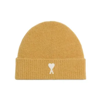 AMIPARIS Paris Logo Patch Knitted Beanie
