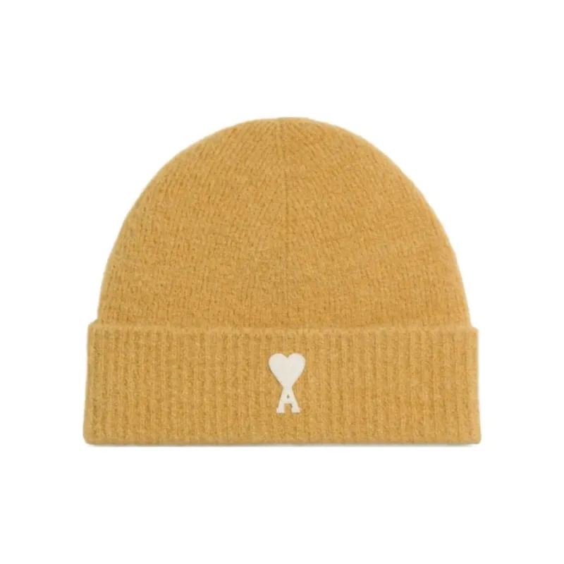 AMIPARIS Paris Logo Patch Knitted Beanie-0