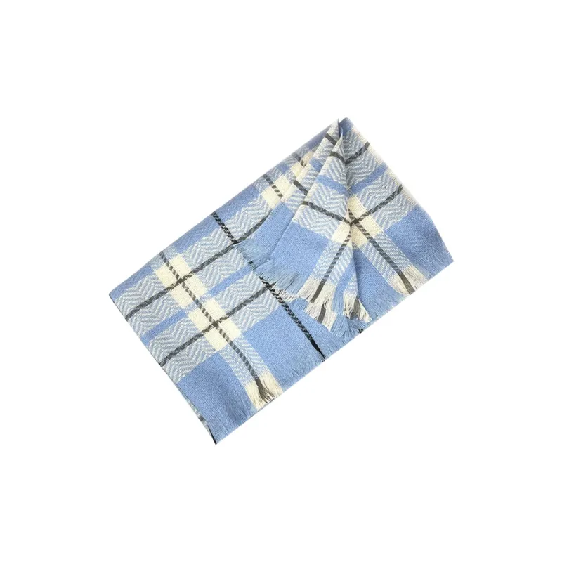 CARTELO Polyester, Faux Cashmere Knit Scarves Unisex-2
