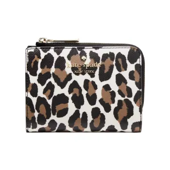 Kate Spade PVC Wallet Small Size Women's Cream With Multicolor