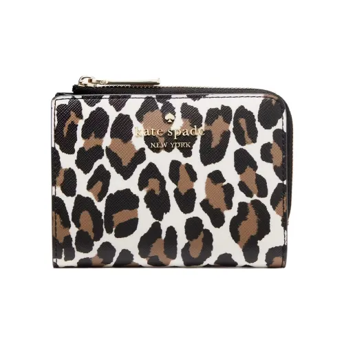 Kate Spade PVC Wallet Small Size Women's Cream With Multicolor