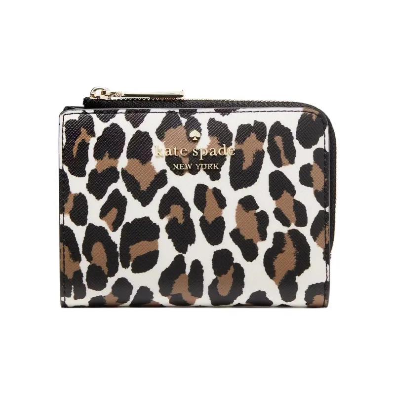 Kate Spade PVC Wallet Small Size Women's Cream With Multicolor-0