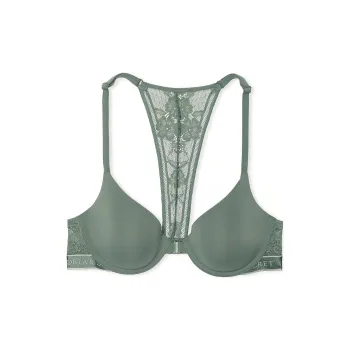 Victoria's Secret The T-shirt Lightly Lined Cotton Demi Bra/Faded Sage Bra Women's Green