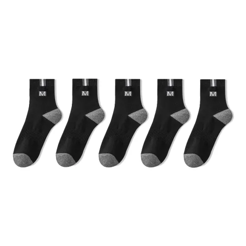 Lan Miao Mid Calf Socks Men's 5 Pack