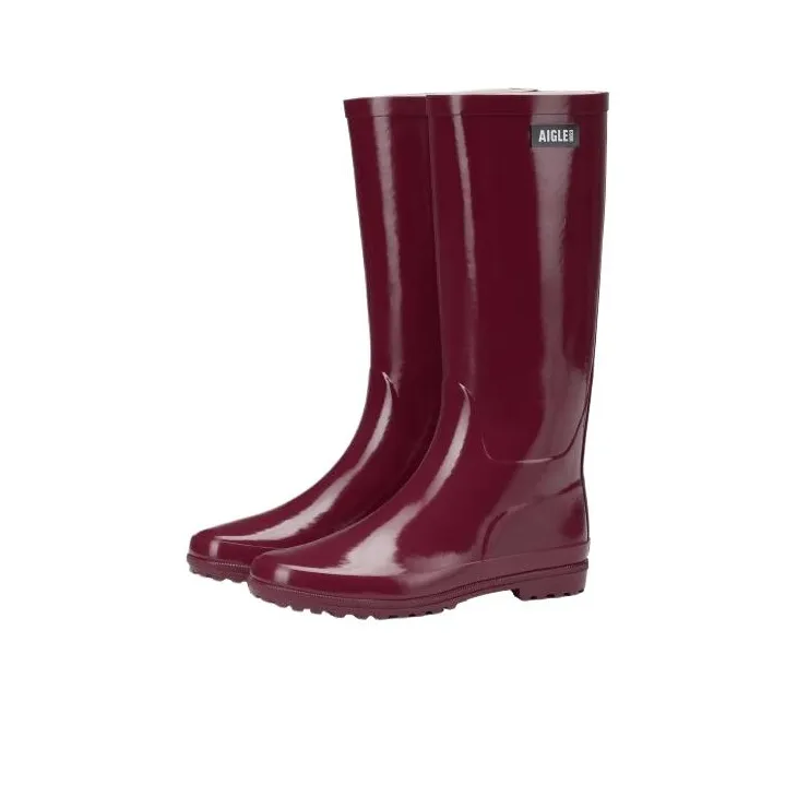 AIGLE Eliosa Waterproof Rain Boots Women's Magenta ELIOSA-1