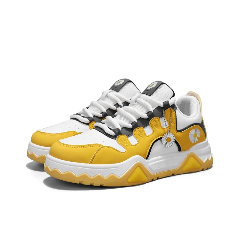 Little Daisy Small Daisy Height Increasing Wear-Resistant Breathable Slip-Resistant Low-Top Skateboard Shoes Men's-10