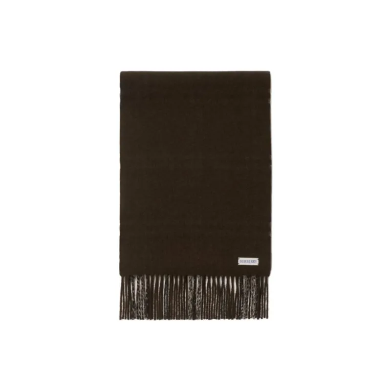 Burberry Cashmere Knit Scarves Women's Dark Gray-1