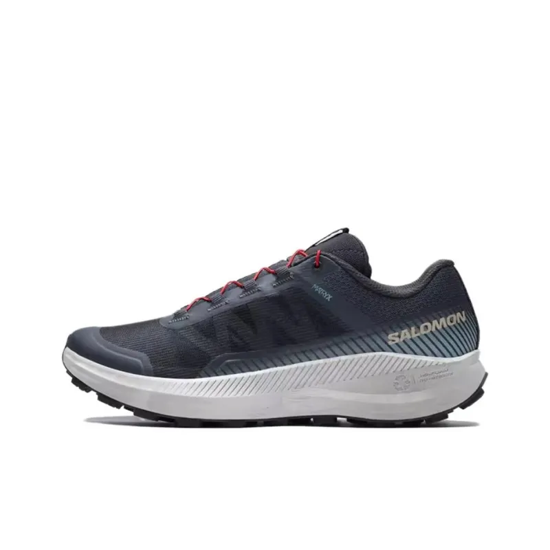 SALOMON Anti Slip Wear Resistant Breathable Lightweight Low Top Trail Running Running Shoes Unisex Dark Blue-0