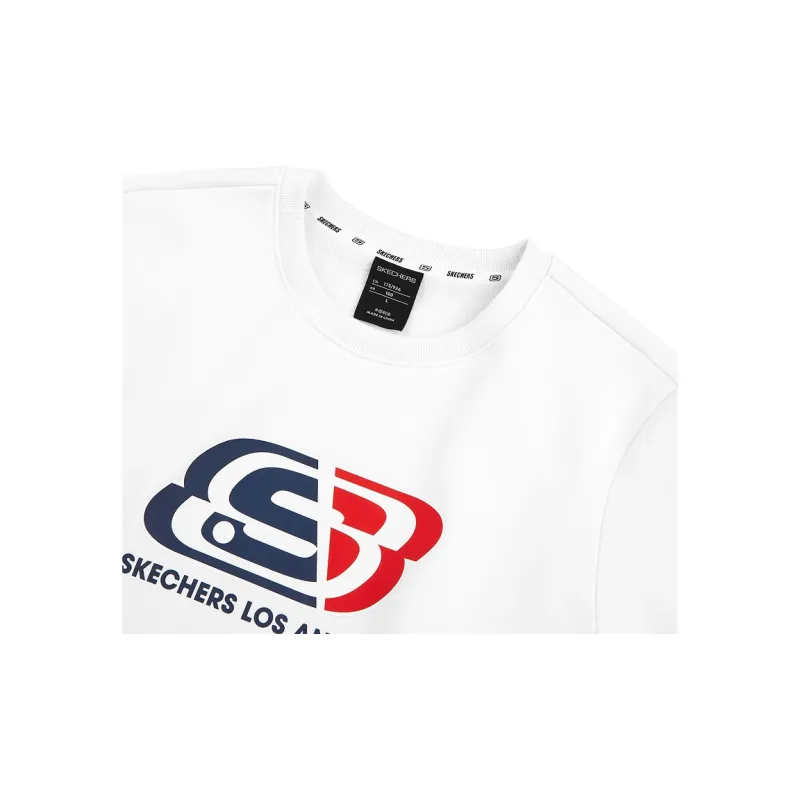 Skechers Colorful Sweatshirt Unisex Bright White-2