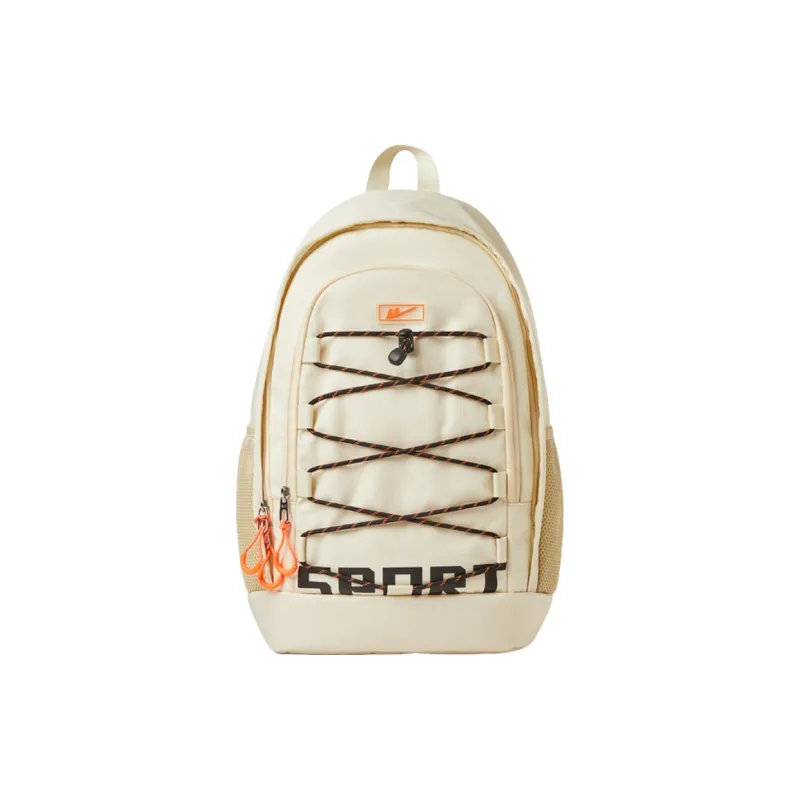 Warrior Fabric Backpack Large Size Unisex Black White-5