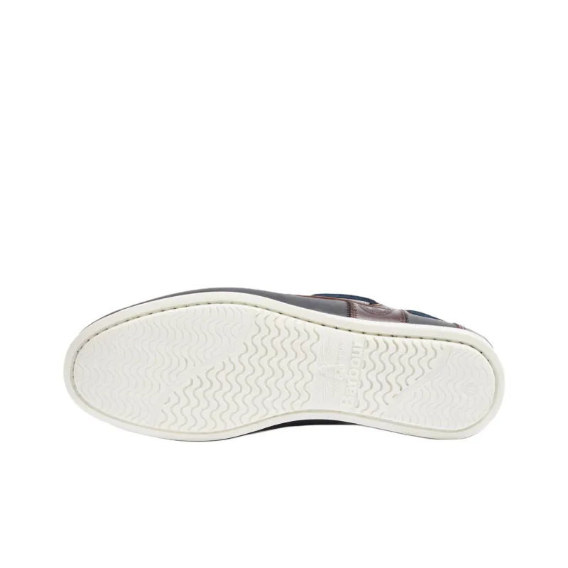BARBOUR Wake Boat Shoes Men's Marine Blue-5