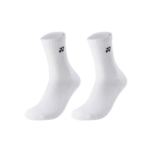 YONEX Mid Calf Socks Men's Combo Set White