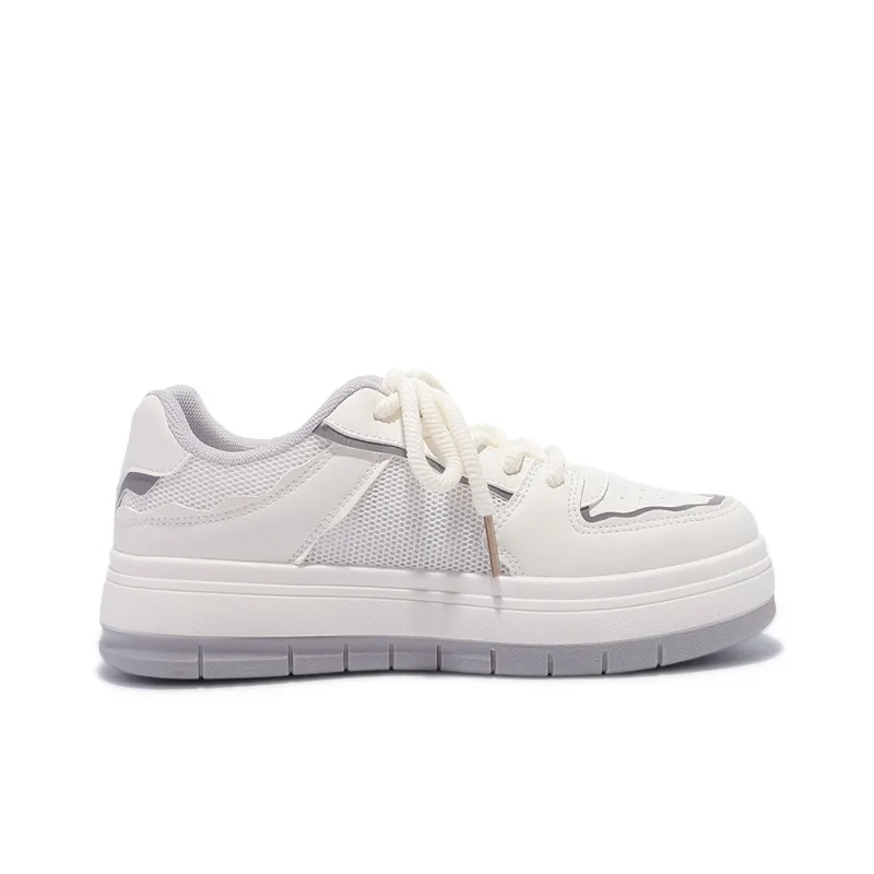 SNXR Anti-Slip Wear-Resistant Waterproof And Breathable Low-Top Chunky Sneakers Women's Beige-80