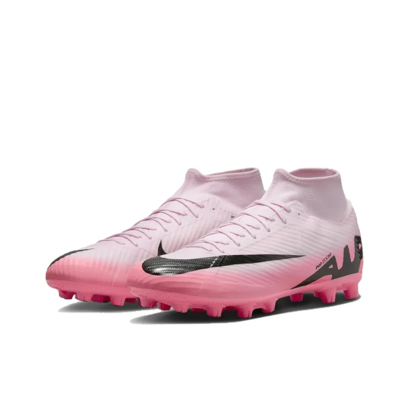 Nike Mercurial Superfly 9 HG Rubber Short Studs Soccer Shoes Men's Pink-2