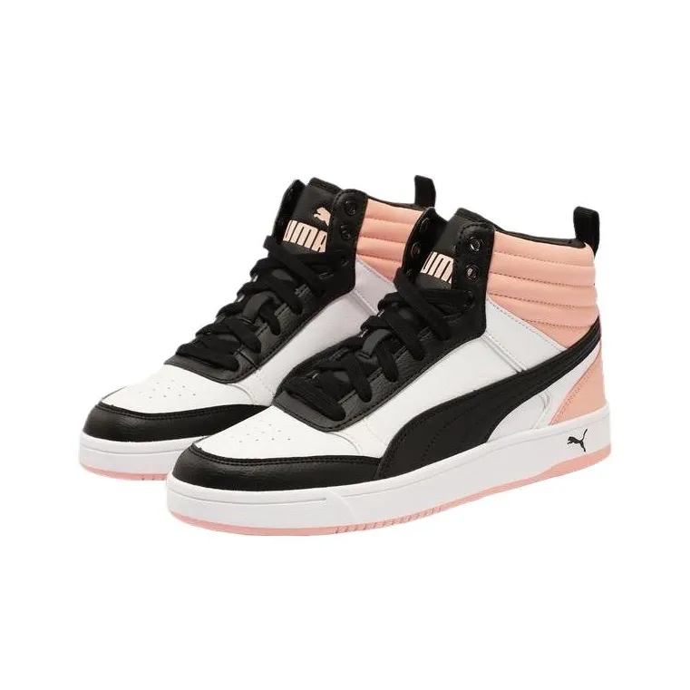 PUMA DRIBBLE Slip Resistant Mid Top Skateboard Shoes Unisex Light Pink-2