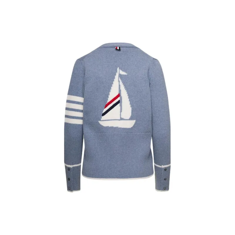 THOM BROWNE· Sweater Women's Sky Blue-2