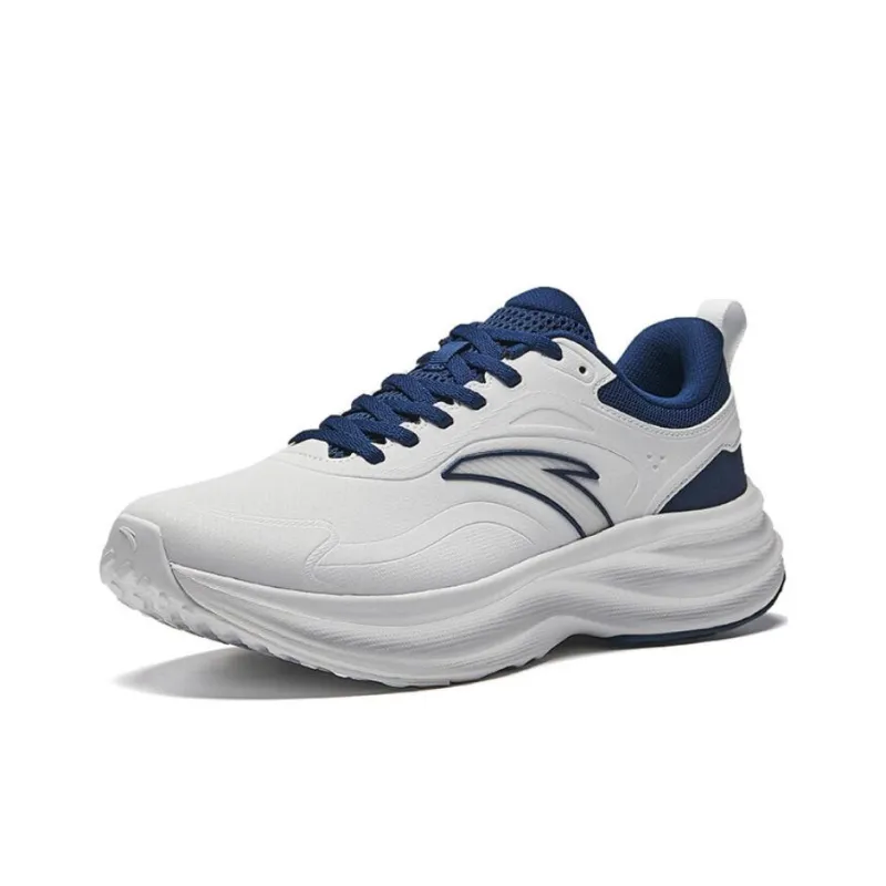 Anta Light Cloud Cushioning Lightweight Rebound Low Top Casual Running Shoes Men's Gray-1