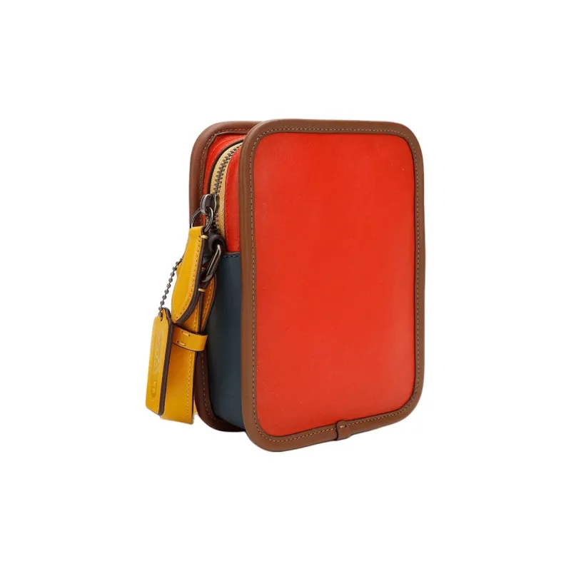 COACH Camera Glove Tanning Camera Bag Shoulder Bag Crossbody Bag Mini Women's Red & Blue-2