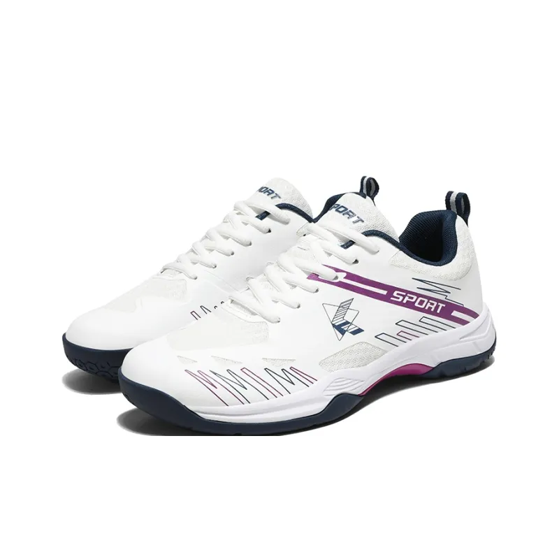 QIUTEXIONG Cushioning, Slip Resistant, Abrasion Resistant, Breathable, Support, Rebound Low Top Badminton Shoes Unisex-2