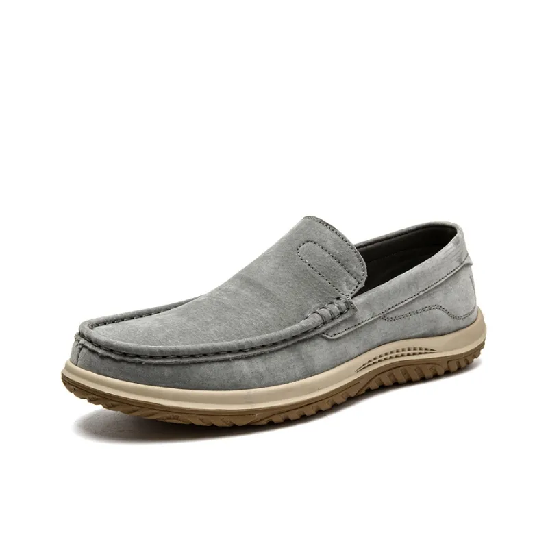 King Jinmai Men's Casual Shoes Men Low Top Gray/Sand-1