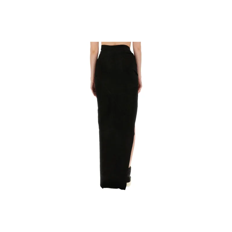Rick Owens DRKSHDW Ruched Long Skirt-1