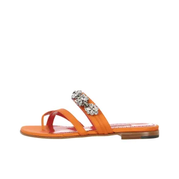 MANOLO BLAHNIK Flip Flops Women's Orange