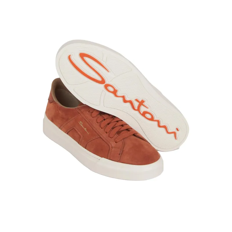 Santoni Logo print Trainers-4