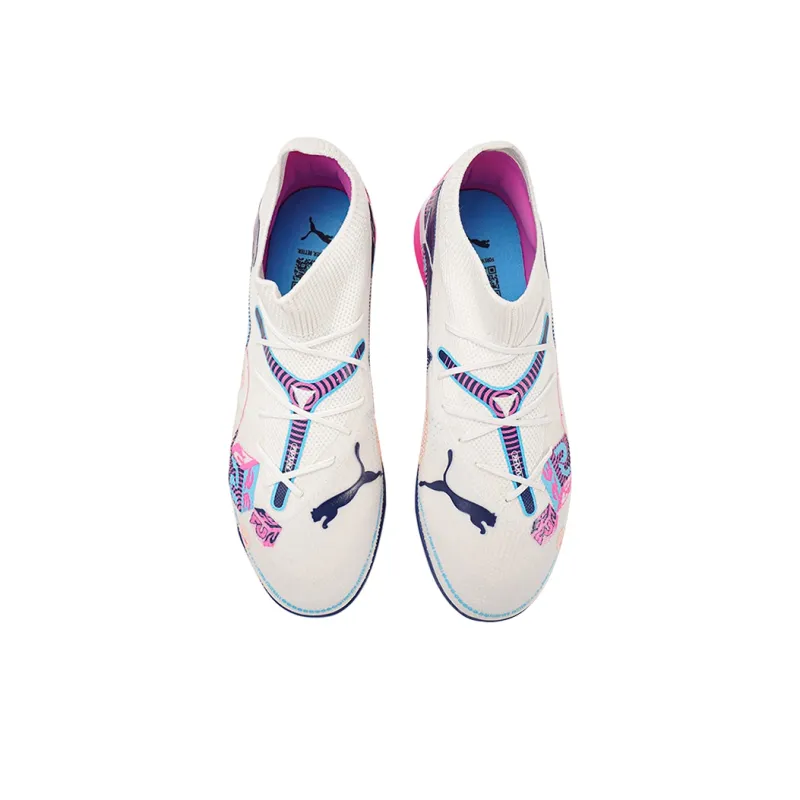 PUMA Future 7 Match Volume Up Tf 'White Luminous Blue Pink'-3