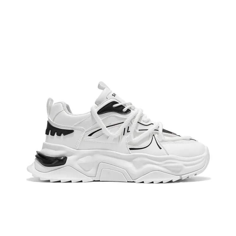 PNKE Anti Slip And Wear Resistant Height Increasing Low Top Casual Shoes Men-2