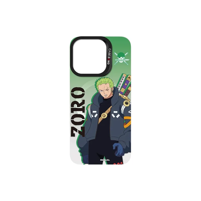 CASEBANG PC Material One Piece Collaboration Zoro Phone Case Magnetic Back Cover IPhone15/14/13/Plus/Pro/Ma-8