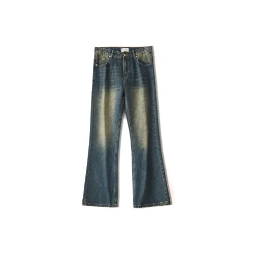 NAICHA STUDIO Jeans Men Vintage Blue