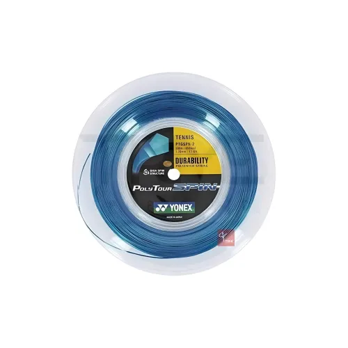 YONEX Tennis Racket Strings Polyester Unisex 12m*1.25mm Bright Orange Polyester Unisex 200 M