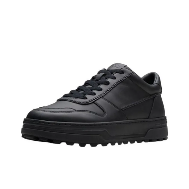 Clarks Lightweight Low Top Skateboard Shoes Men's Black-1