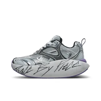 VESSEL Shock Absorbers Low Top Running Shoes Unisex Purple Gray