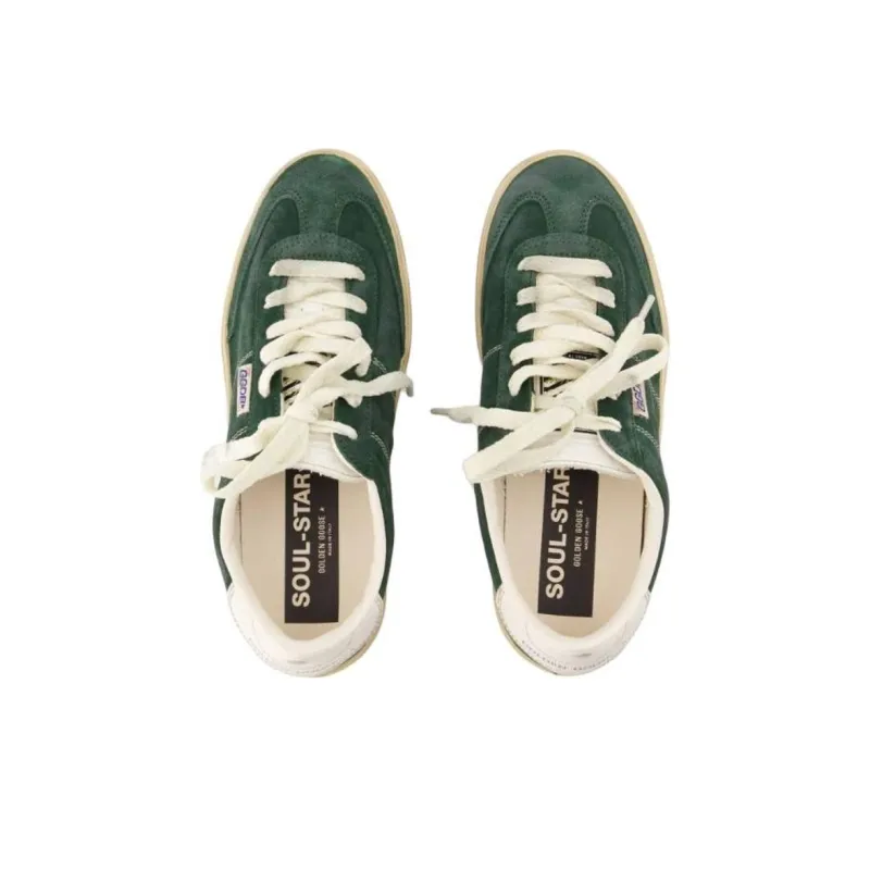 Golden Goose Soul Star Low Top Skateboard Shoes Women's Green-3