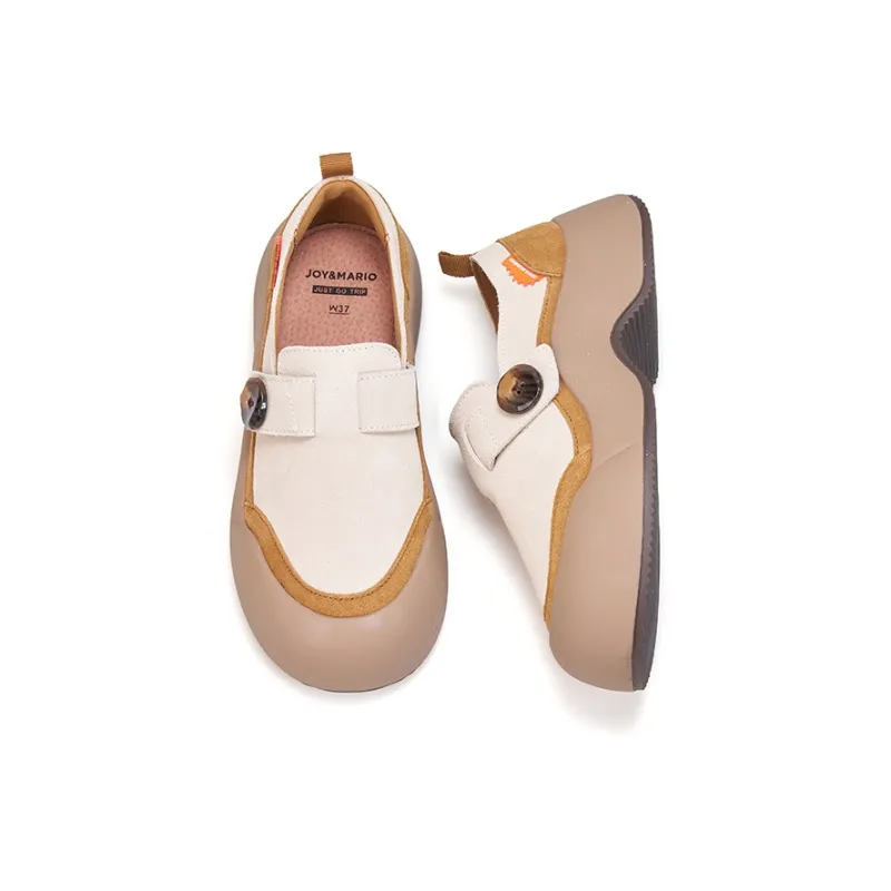 Joy&Mario Loafers Women's Camel/Purple-4