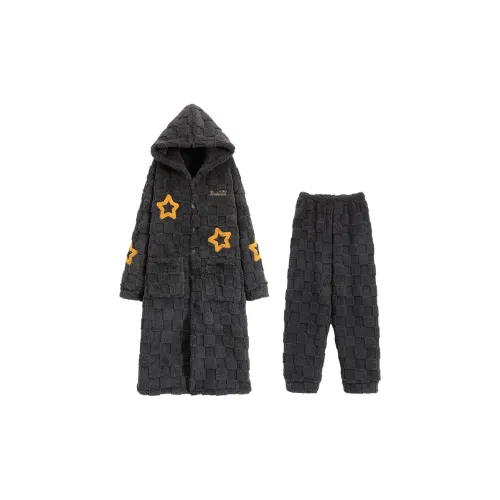The Story Of The Flower Season Pajama Set Men's Gray
