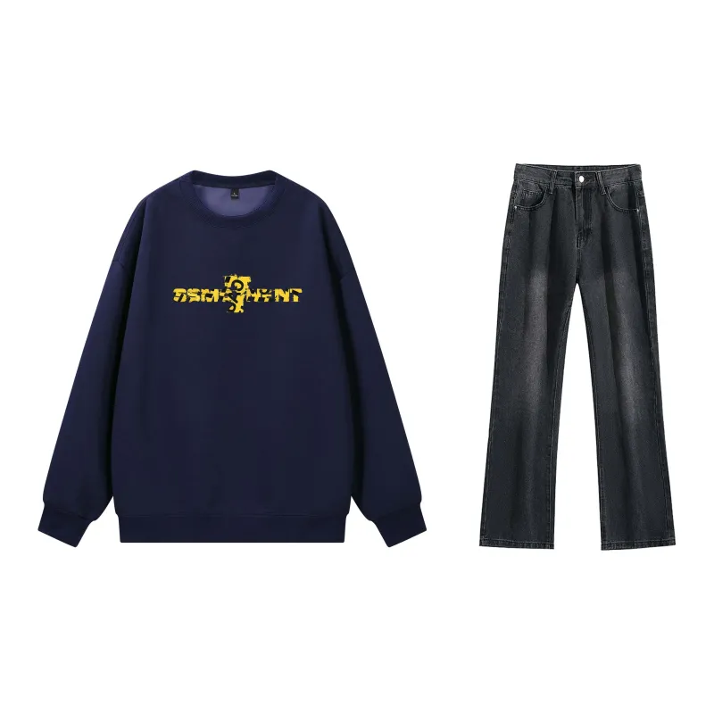 SUNSETMONENT Sweatshirt Set Unisex-26