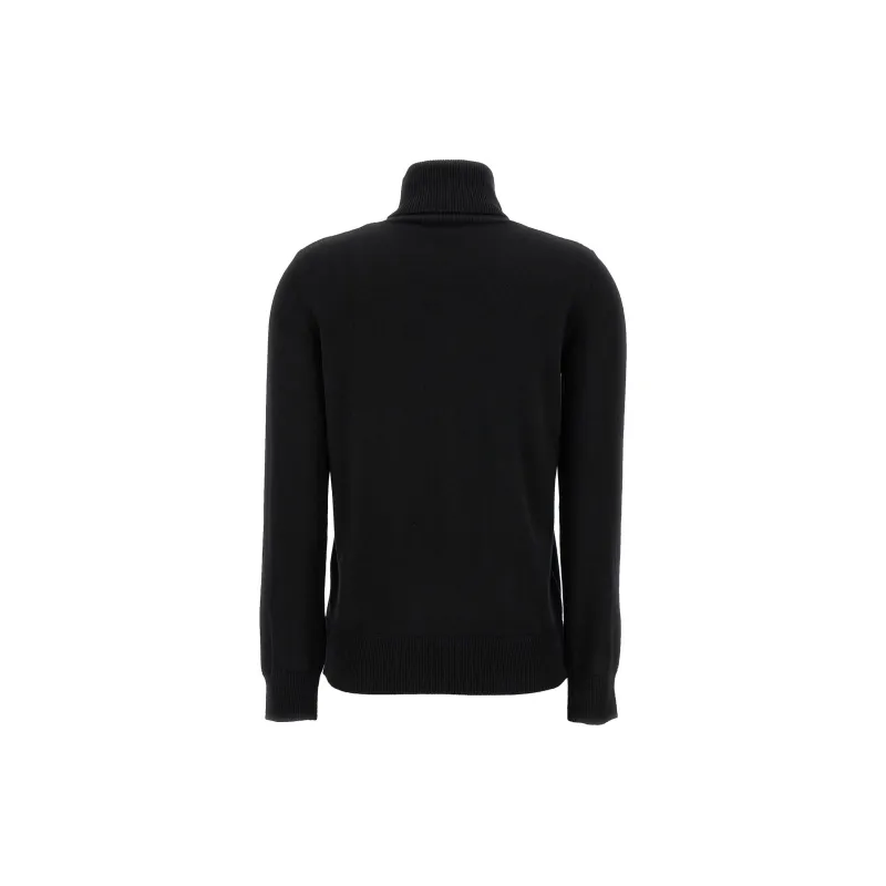 A.P.C Logo Embroidered Turtleneck Knit Jumper-1