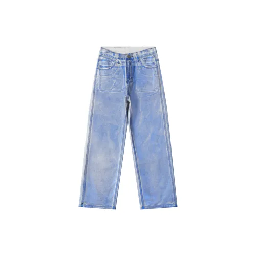 FUERZA Jeans Unisex Gold-Foiled Blue