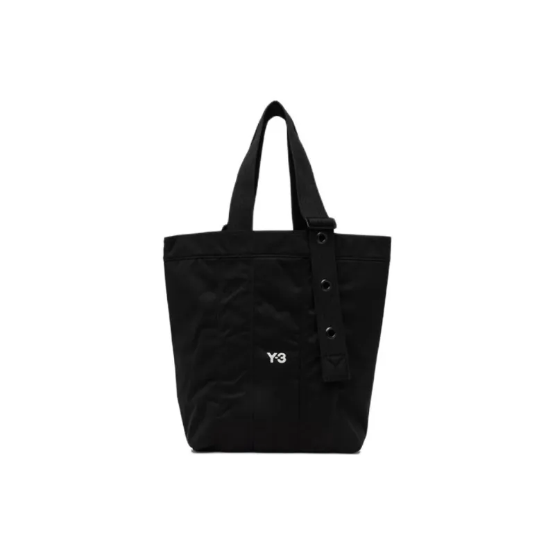 Y 3 Polyester With Canvas Tote Bag Shopping Bag Shoulder Bags Regular Men's Black-0