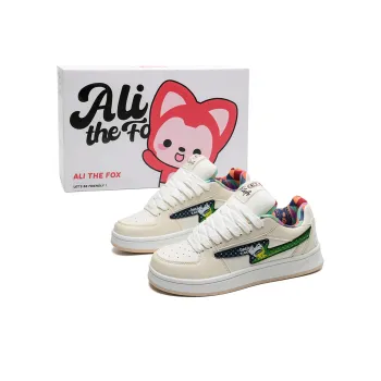ALI THE FOX Balanced, Lightweight, And Breathable Low Top Skateboard Shoes Unisex Beige