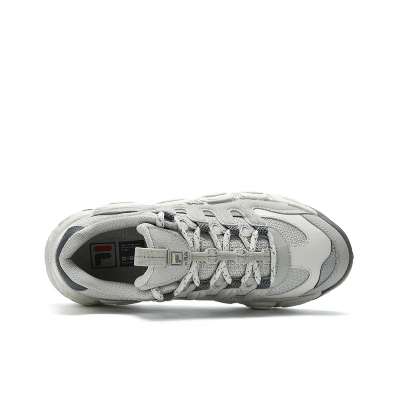FILA Croissant Slip Resistant Low Top Running Shoes Men's Gray Green-2