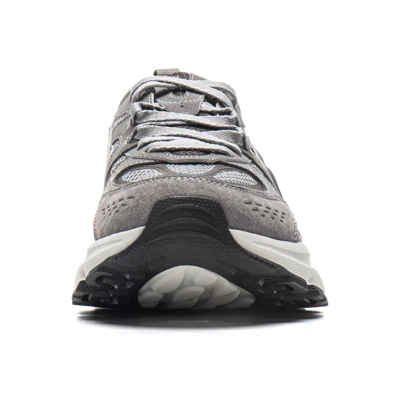 LiNing Beichen 2K Anti Slip And Wear Resistant Height Increasing Low Top Chunky Sneakers Men's Gray-4