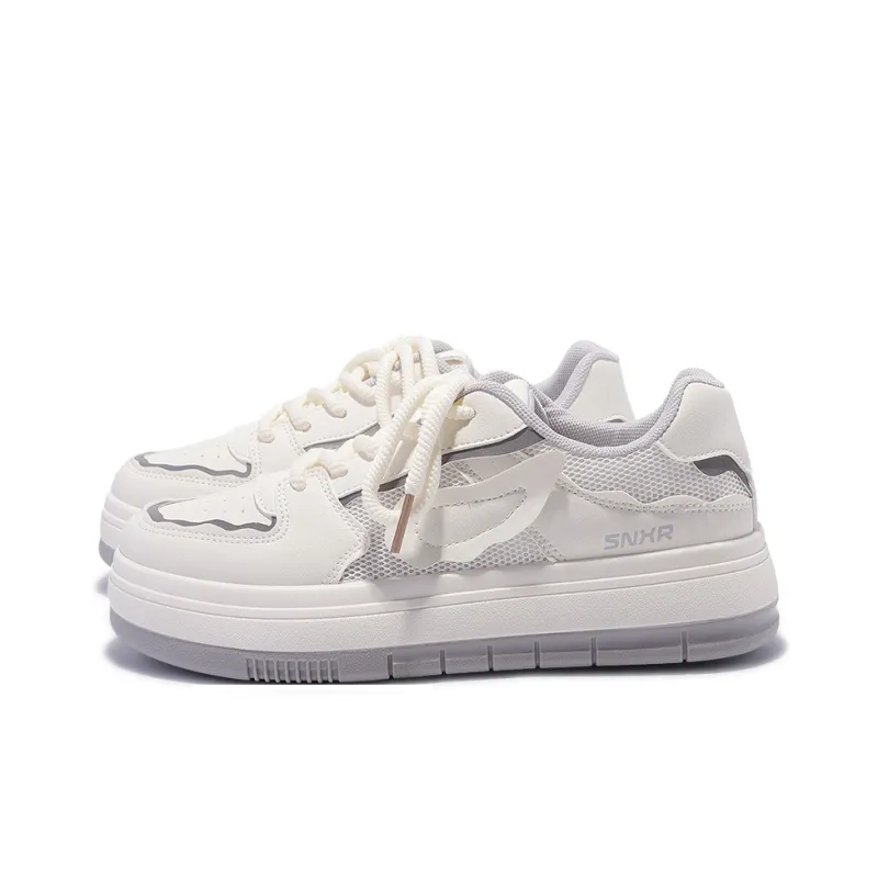 SNXR Anti-Slip Wear-Resistant Waterproof And Breathable Low-Top Chunky Sneakers Women's Beige-82