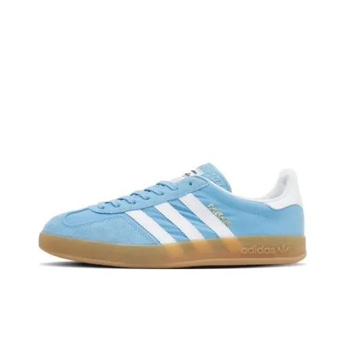 Adidas Originals GAZELLE INDOOR Skateboard Shoes Men Low-Top Light Blue/White