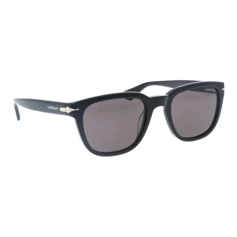MONTBLANC Acetate Square Sunglasses Men's Black-2