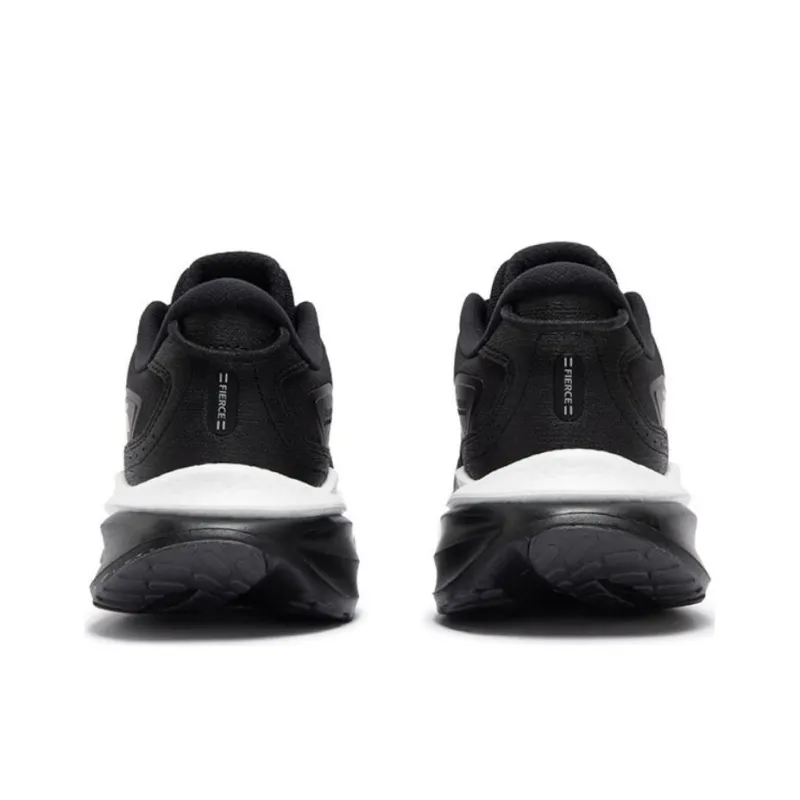 361° Red Flame 4 Slip-Resistant Cushioning Wear-Resistant Low-Top Casual Running Shoes Men's Black White-3