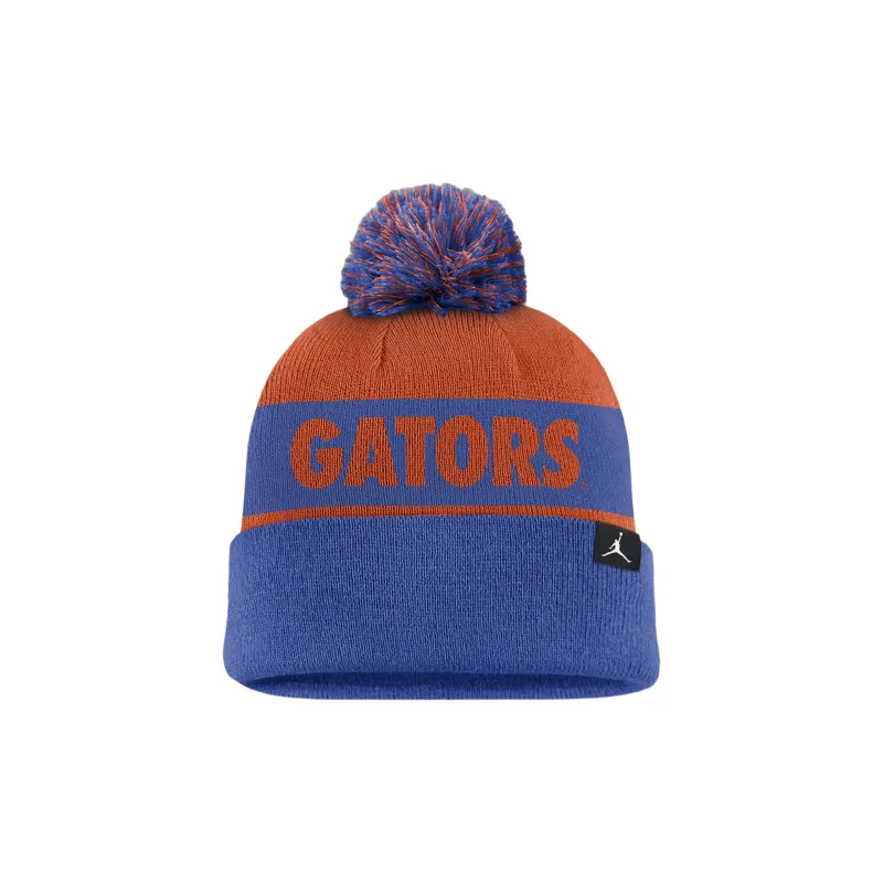Jordan Florida Gators Primetime Peak Men's Nike College Cuffed Pom Beanie-1